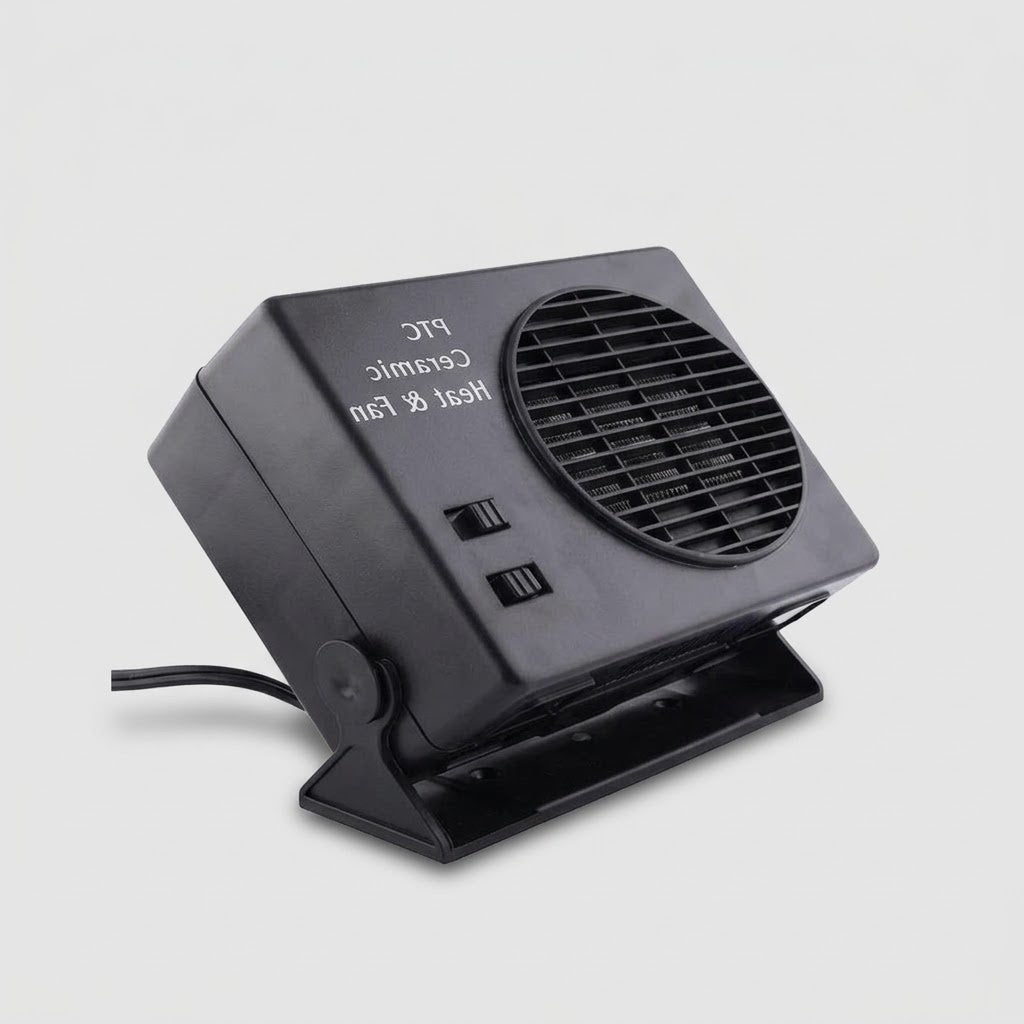 Winter Gadgets : Portable Ceramic Car Heater 300W - 12V Fast Defrost Fan in van Vandaliamo