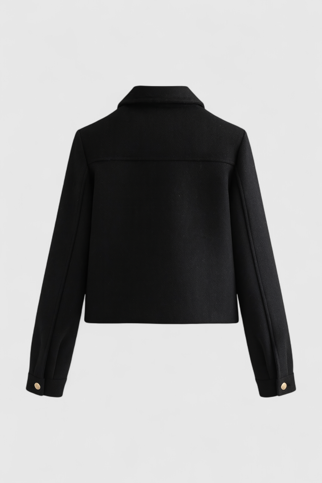 Jacket : Casual Lapel Jacket - Black in van Vanda Liamo