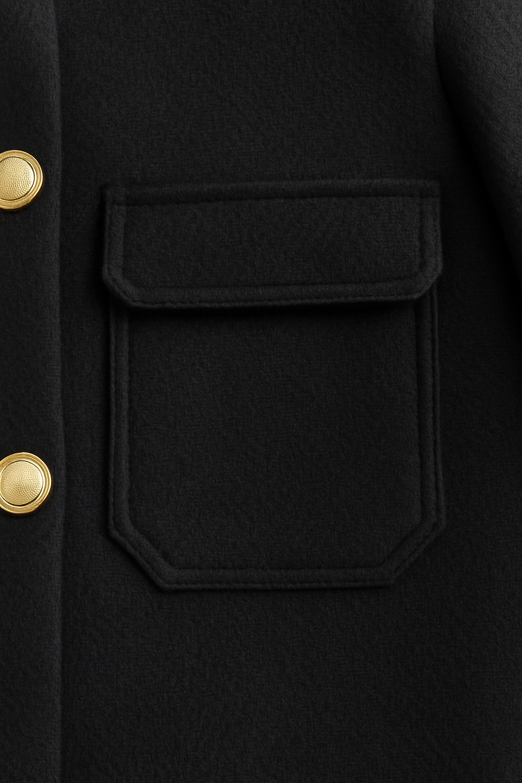 Jacket : Casual Lapel Jacket - Black in van Vanda Liamo