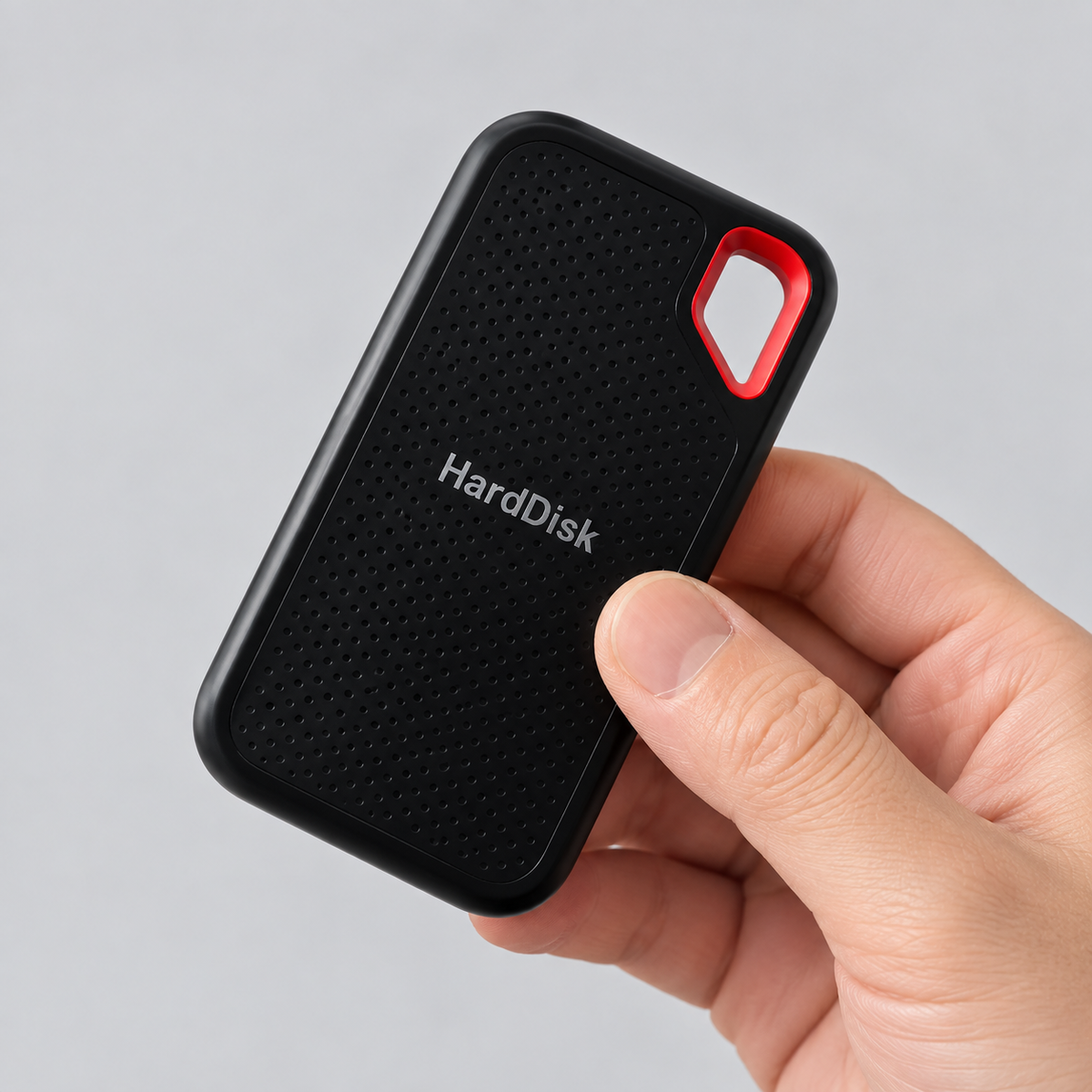 External Portable SSD - Black, compact for fast, secure data