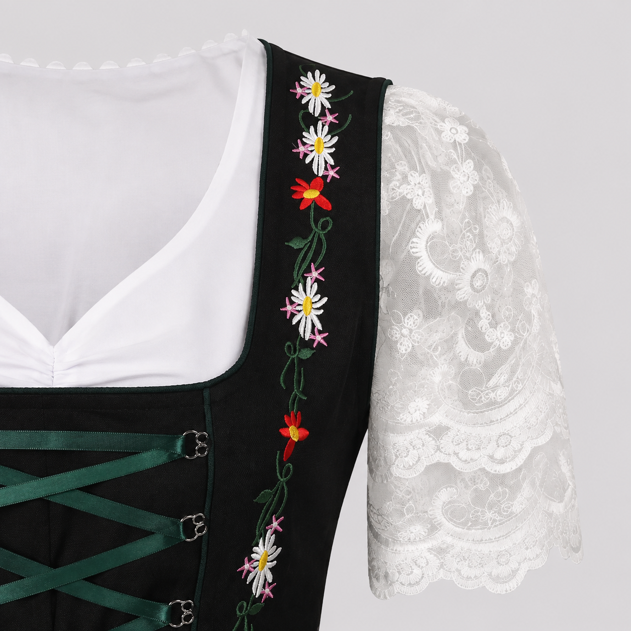 Gifts – Seasonal – Oktoberfest : Dirndl Jurk Dames Groen Klassiek Oktoberfest Stijl in