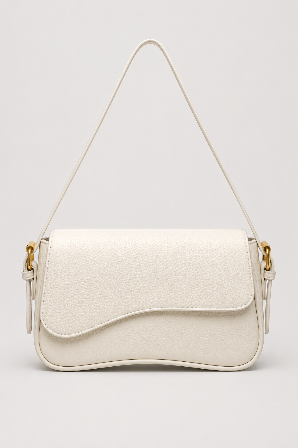 Schoudertas : Elegant handbag for women - modern design with a luxurious look in White van Vandaliamo