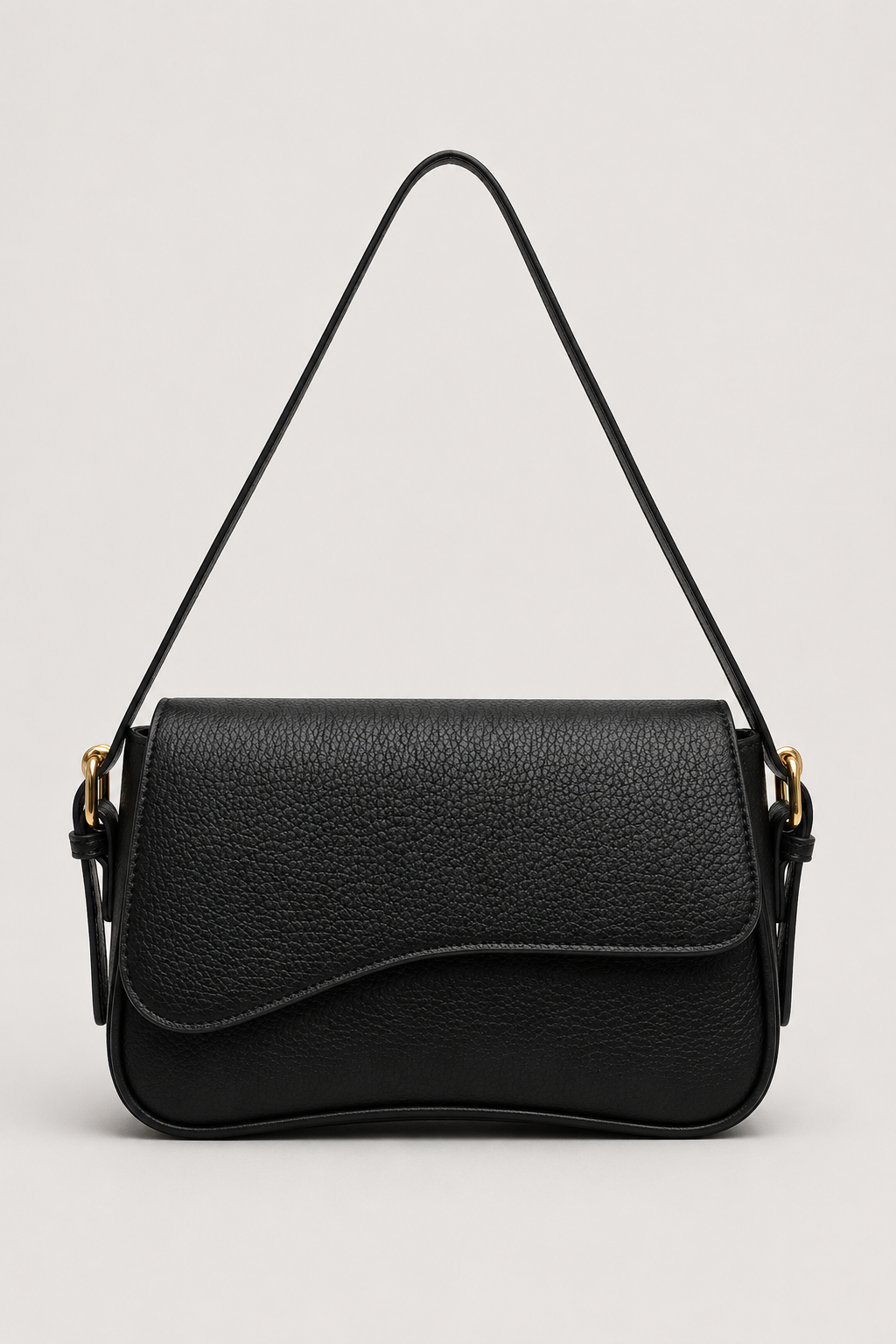 Schoudertas : Elegant handbag for women - modern design with a luxurious look in Black van Vandaliamo