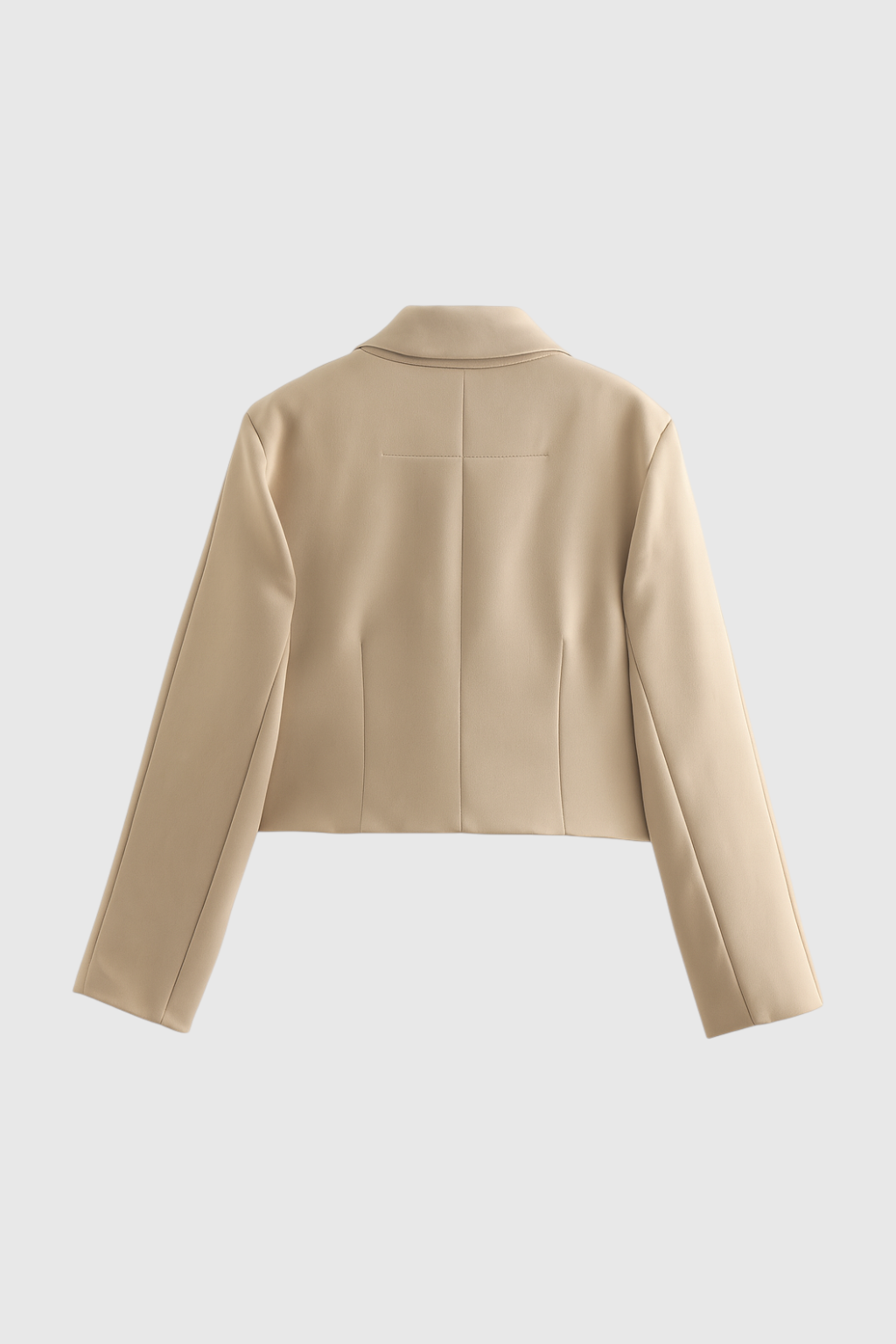 Jacket : Women's Khaki Cropped Button Jacket in van Vanda Liamo