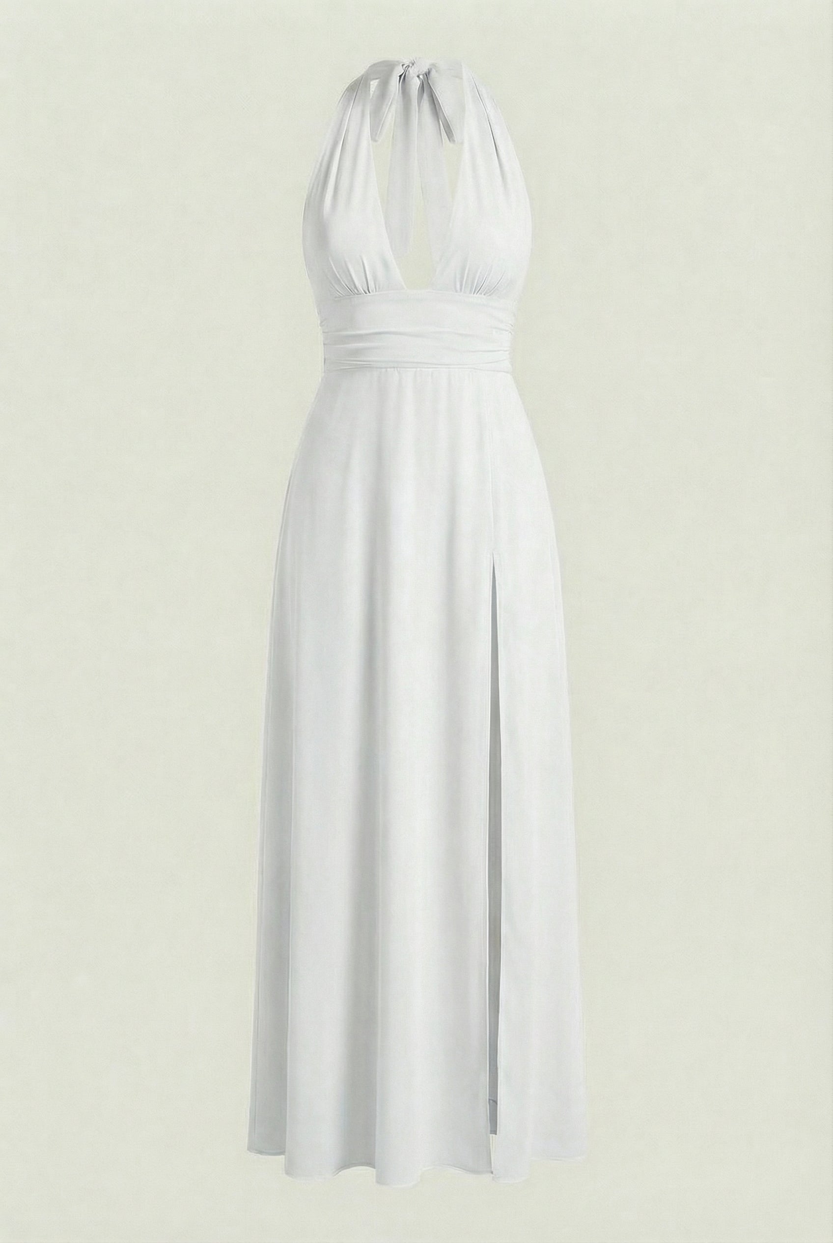 Maxi Dresses : White Backless Maxi Dress for Women in White van Vanda Liamo