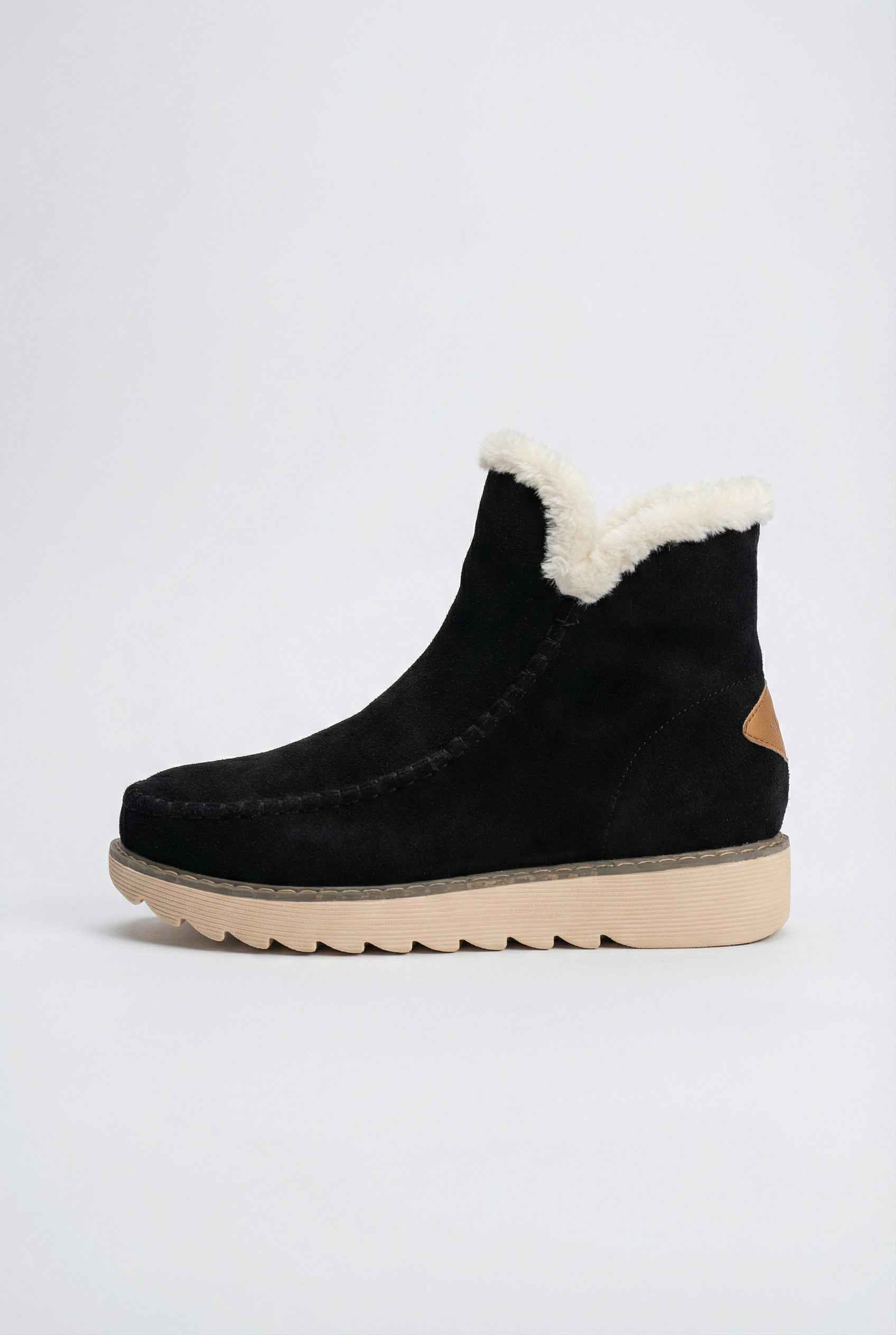 Women's Boots : Classic Black Weather-Proof Ankle Boots in van Vanda Liamo