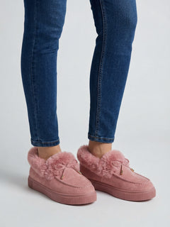 Cozy Pink Winter Snow Boots for Women