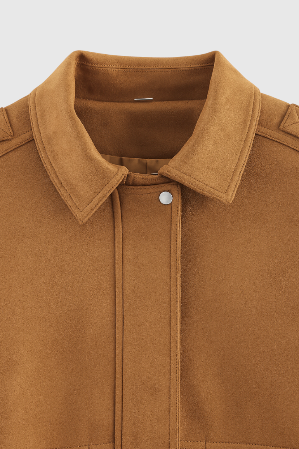 Jacket : Women's Brown Suede Bomber Jacket in van Vanda Liamo