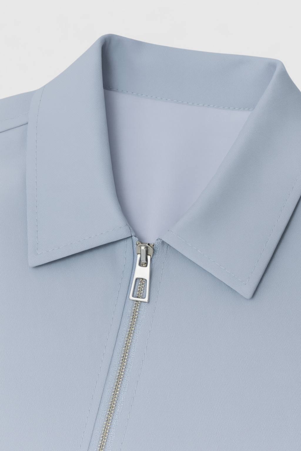Jacket : Women's Light Blue Casual Bomber Jacket - Stylish Lightweight Spring/Fall Outerwear in van Vanda Liamo