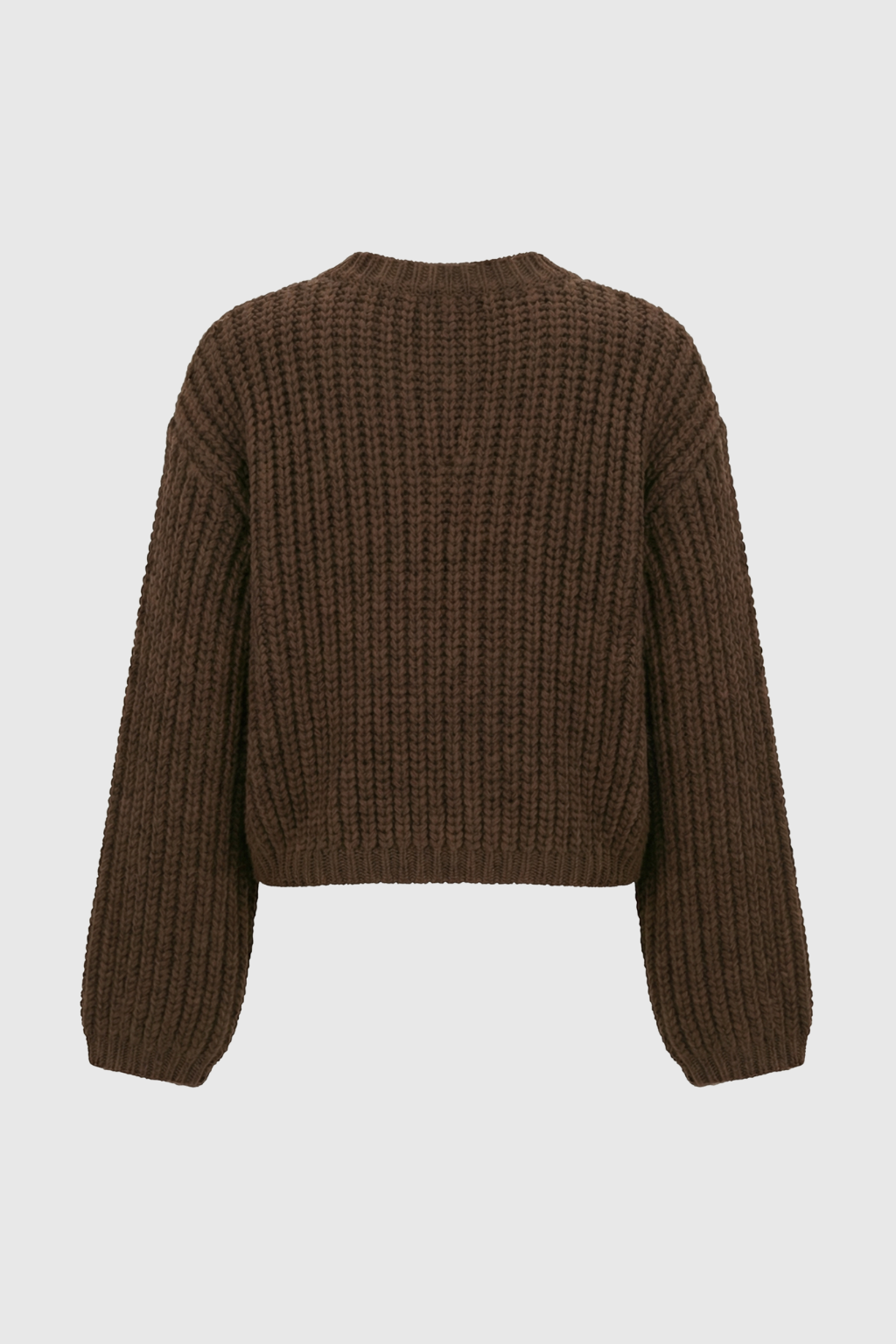 Cardigan : Women's Casual Brown Knit Cardigan in van Vanda Liamo