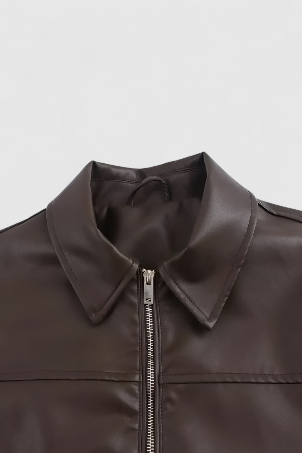 Jacket : Women's Black Faux Leather Aviator Jacket - Warm Winter Coat, S-XL in van Vanda Liamo