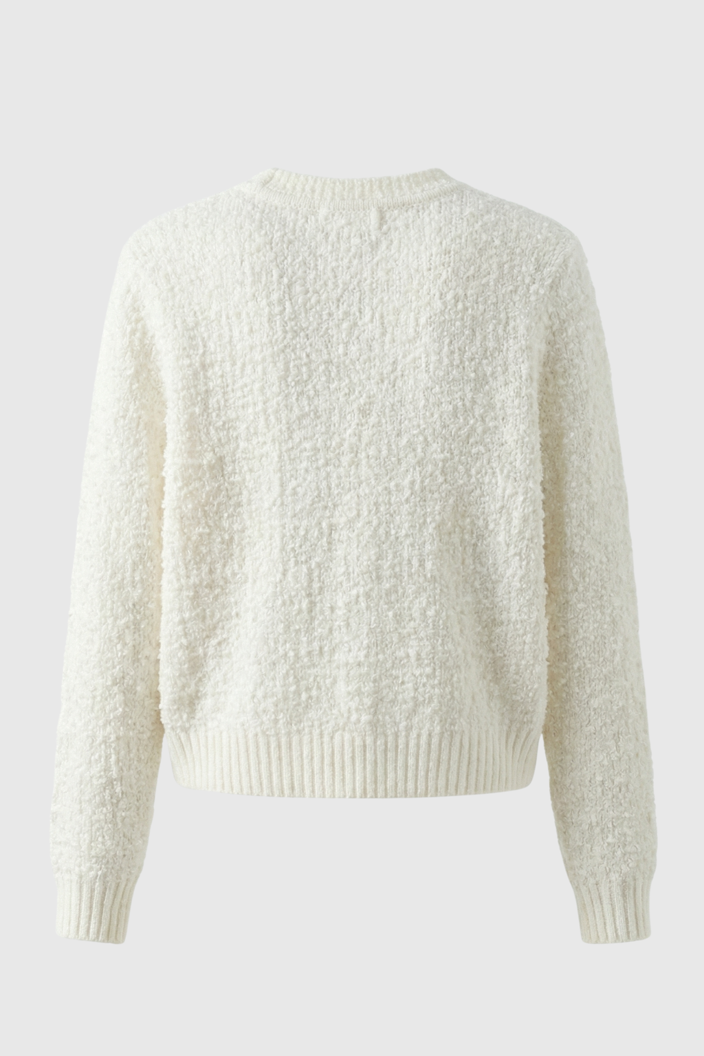 Cardigan : Women's Casual White Knit Cardigan in van Vanda Liamo