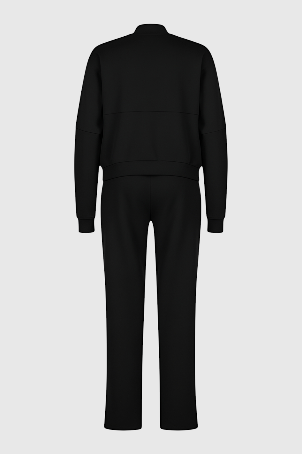 Women's Set : Women's Casual Black Sweatshirt Pants Set in van Vanda Liamo