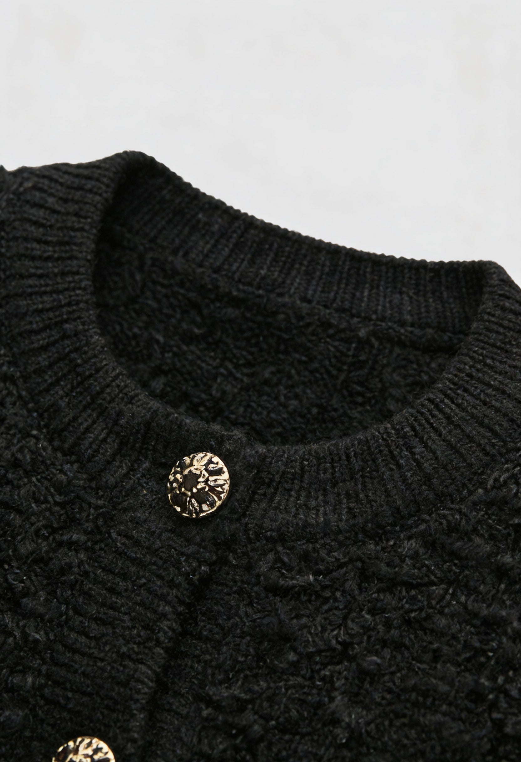 Cardigan : Women's Casual Black Knit Cardigan in van Vanda Liamo