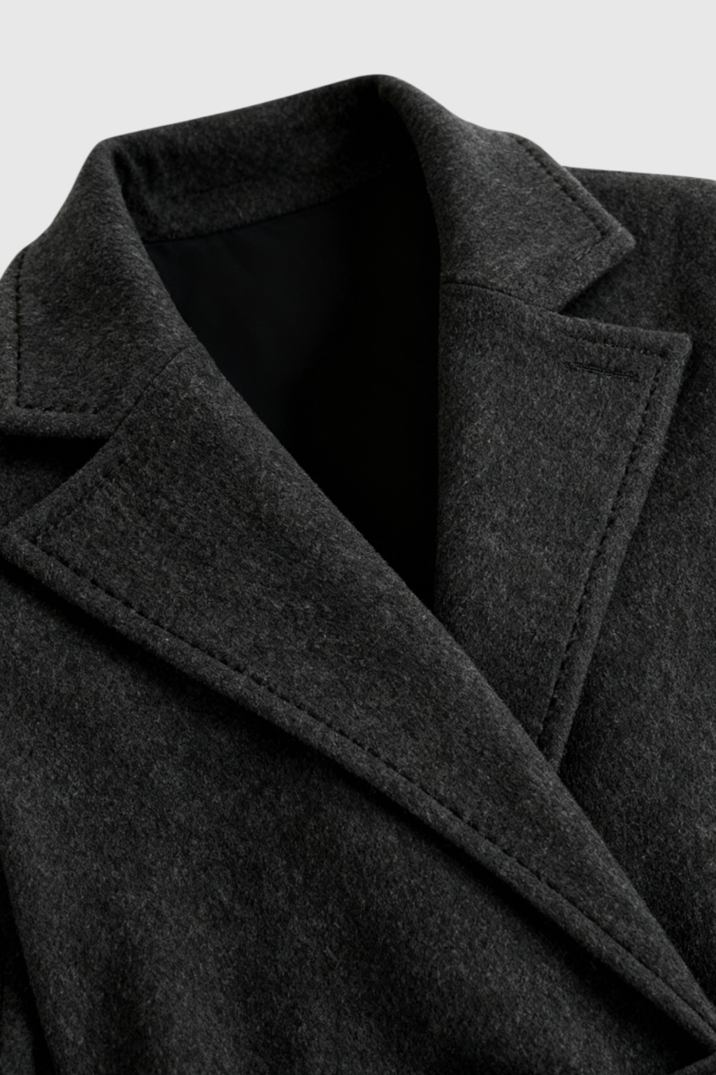 Coat : Women's Dark Gray Mid-Length Winter Coat in van Vanda Liamo