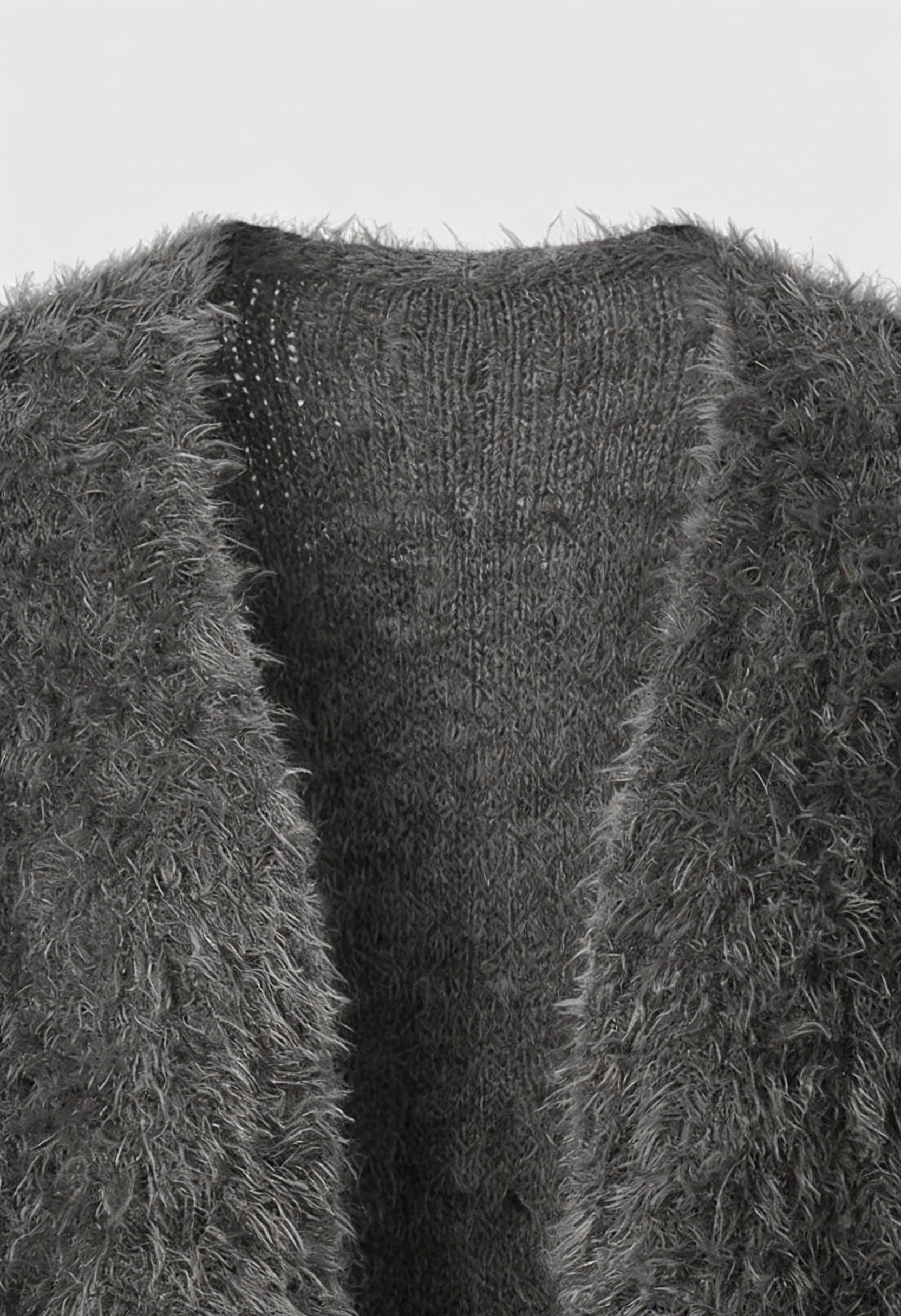 Cardigan : Women's Dark Gray Cardigan in van Vanda Liamo