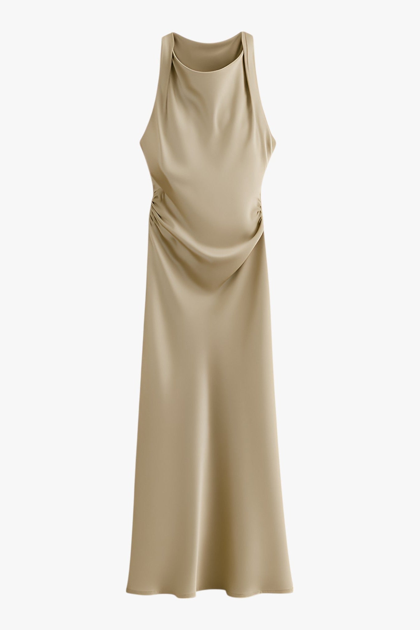 Dresses : Summer Dress Women's Khaki in Khaki van Vanda Liamo
