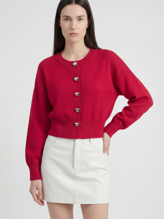 Women's Knit Cropped Cardigan Sweater - Soft & Stylish Button-Front Cardigan