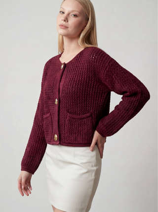 Women's Knit Long Sleeve Cardigan