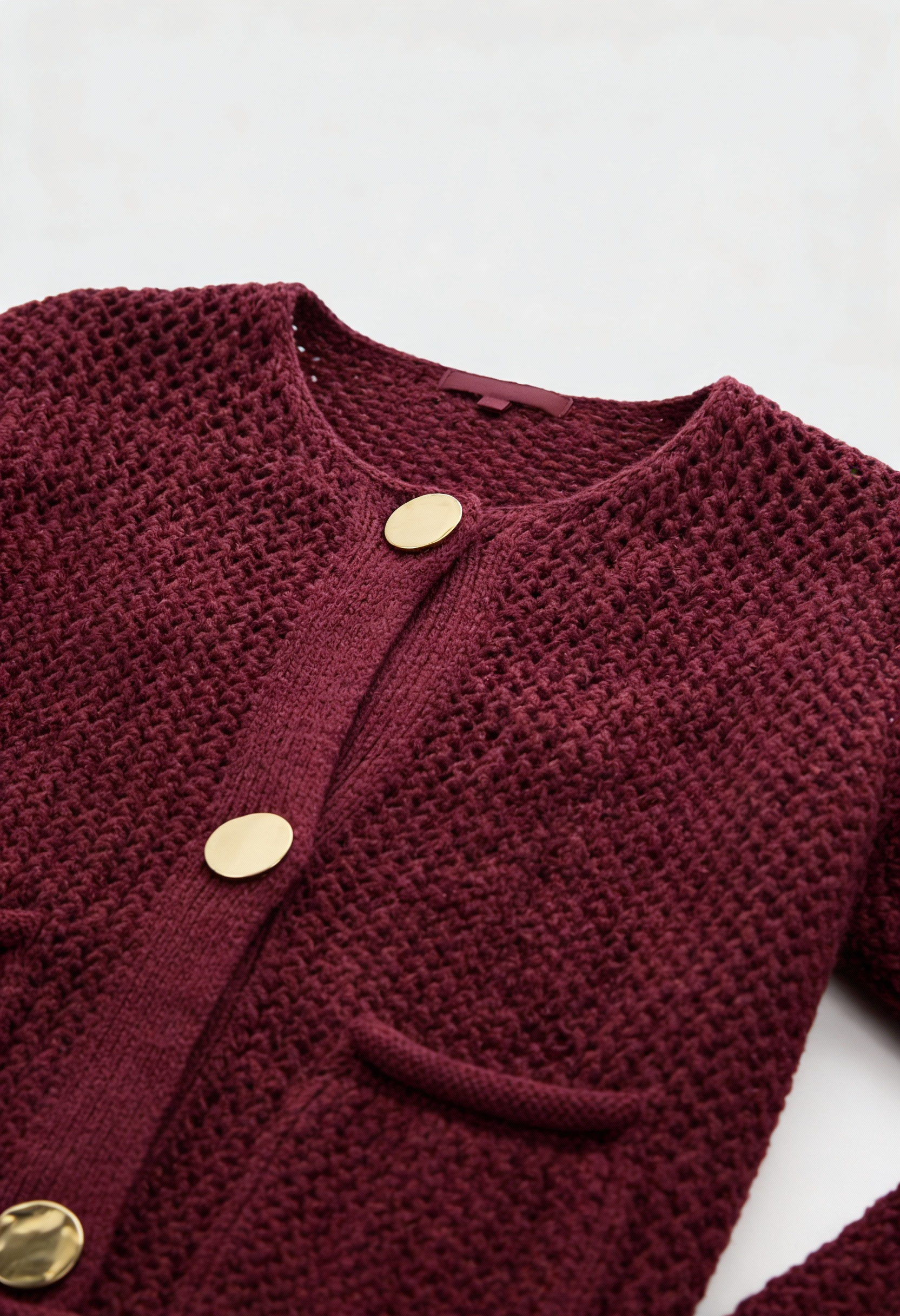 Cardigan : Women's Knit Long Sleeve Cardigan in van Vanda Liamo