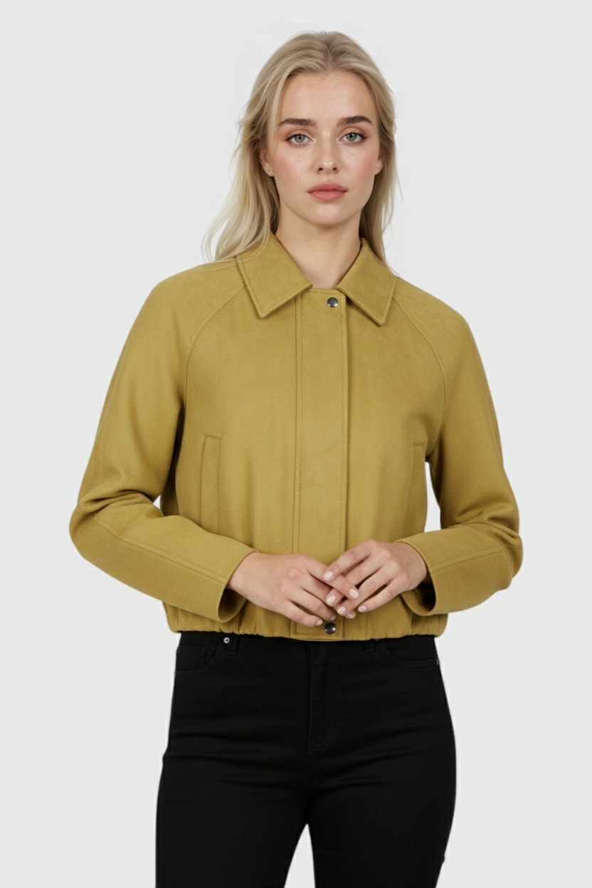 Jacket : Women's Yellow Winter Jacket in van Vanda Liamo