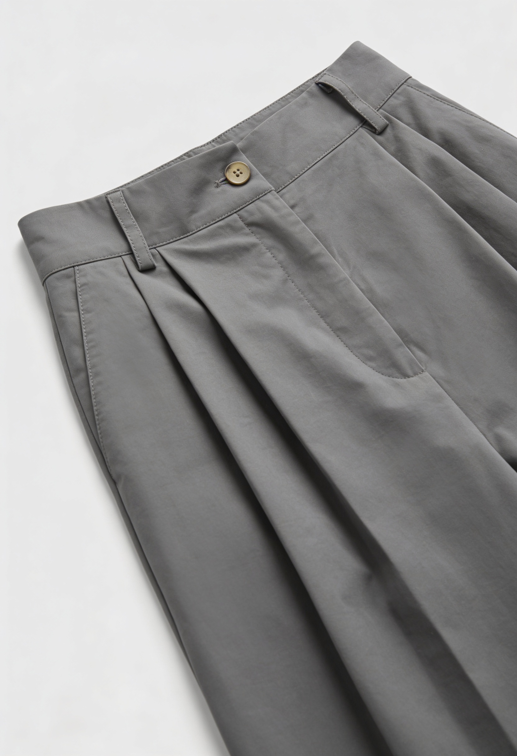Pants : Women's Gray High-Waisted Palazzo Pants - Flowy Wide Leg Casual Trousers in van Vanda Liamo