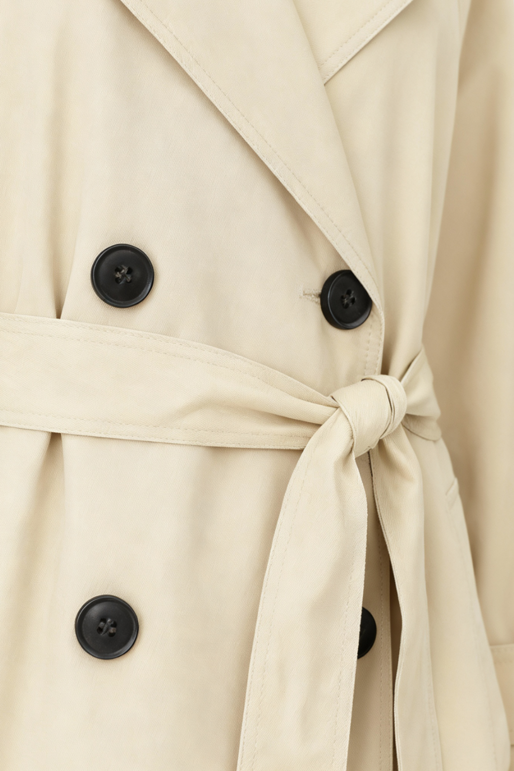 Coat : Women's Khaki Long Sleeves Coat in van Vanda Liamo