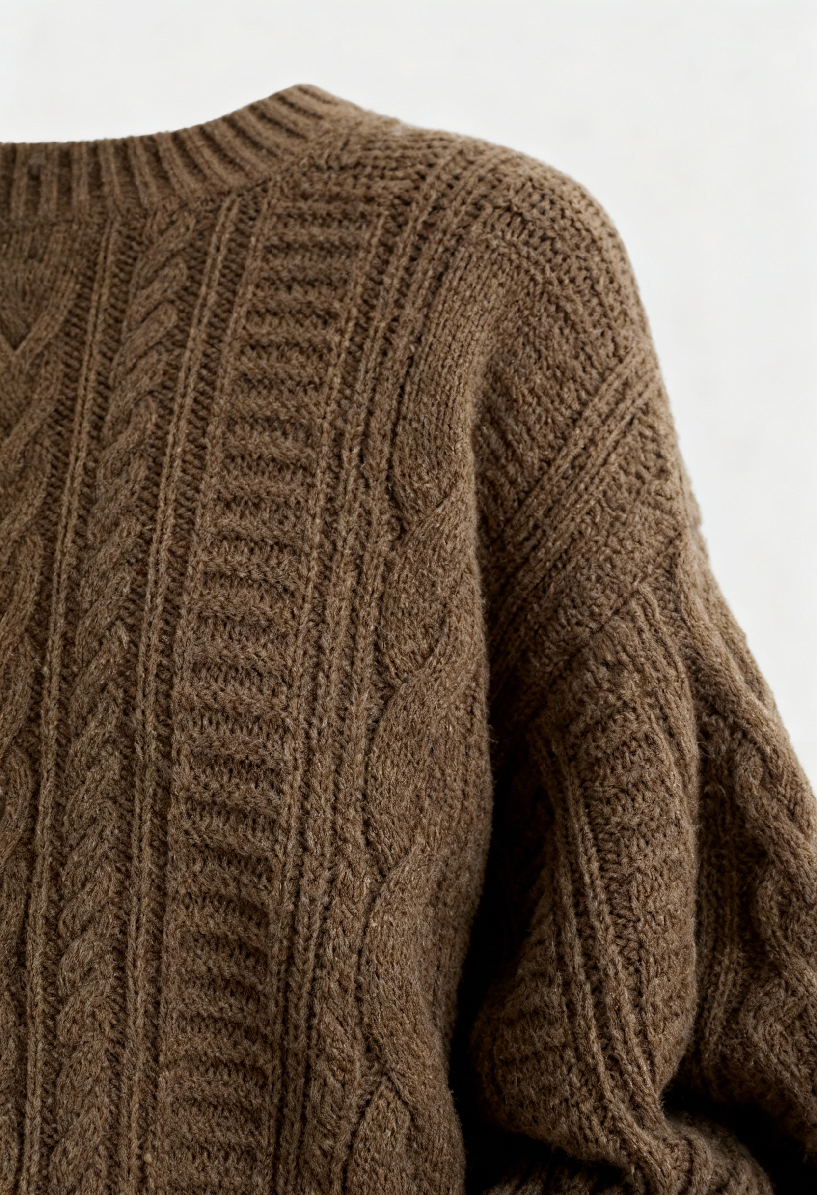 Cardigan : Women's Khaki V-Neck Cardigan in van Vanda Liamo