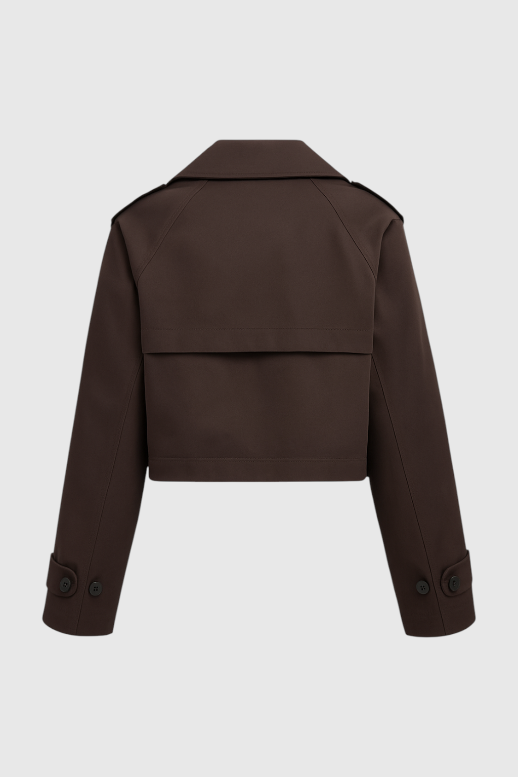 Jacket : Women's Brown Short Windbreaker Coat in van Vanda Liamo