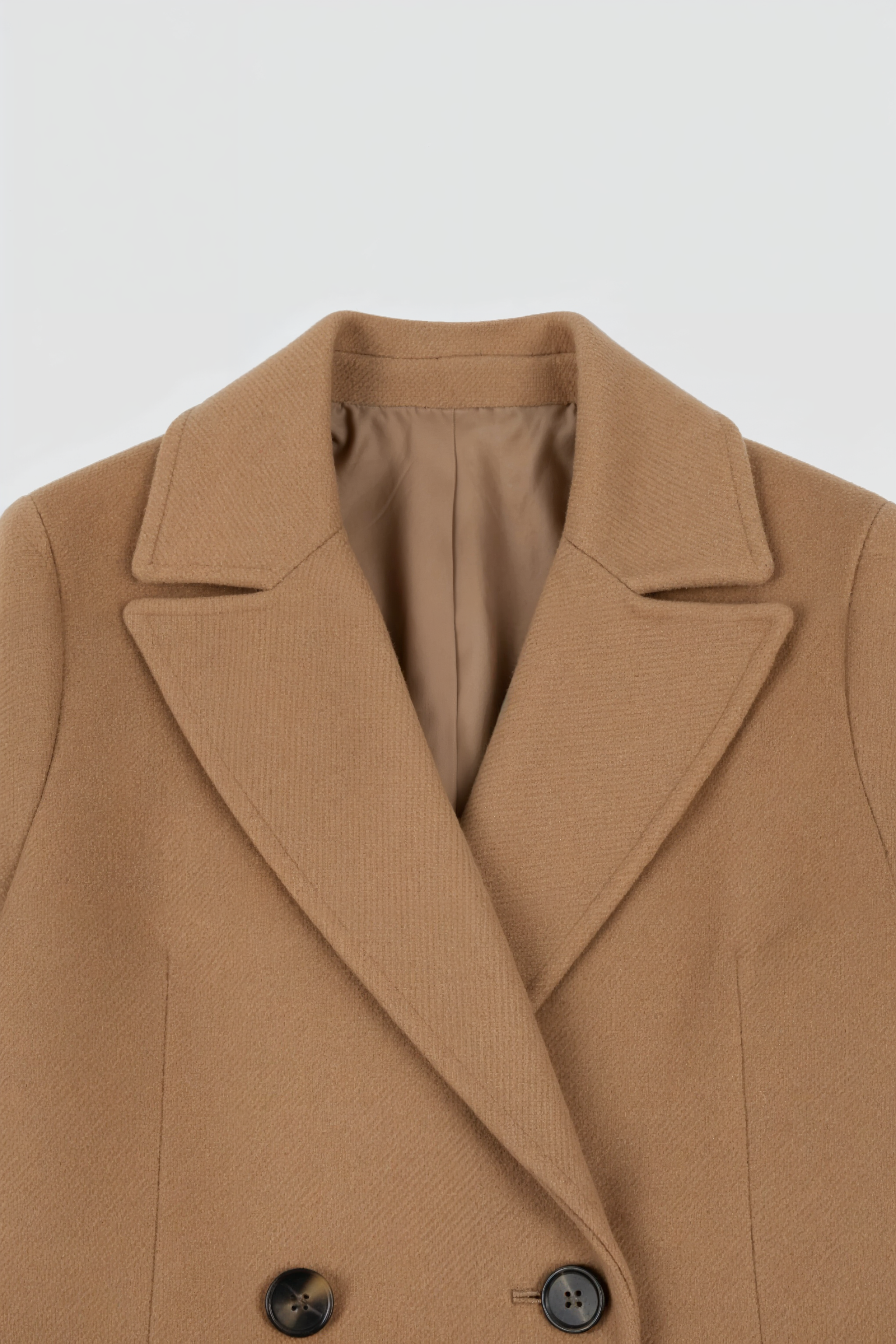 Coat : Women's Long Khaki Winter Coat in van Vanda Liamo