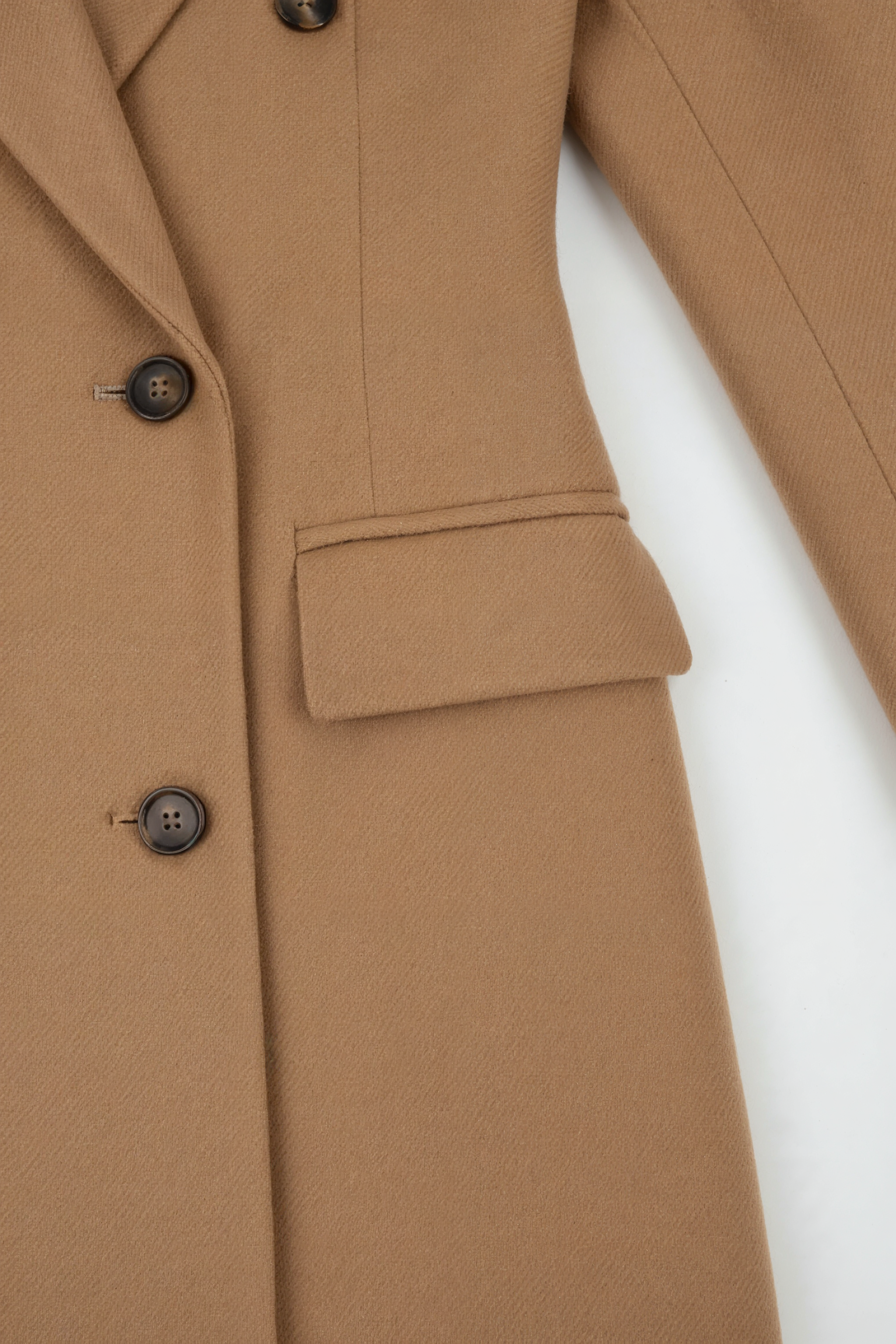 Coat : Women's Long Khaki Winter Coat in van Vanda Liamo