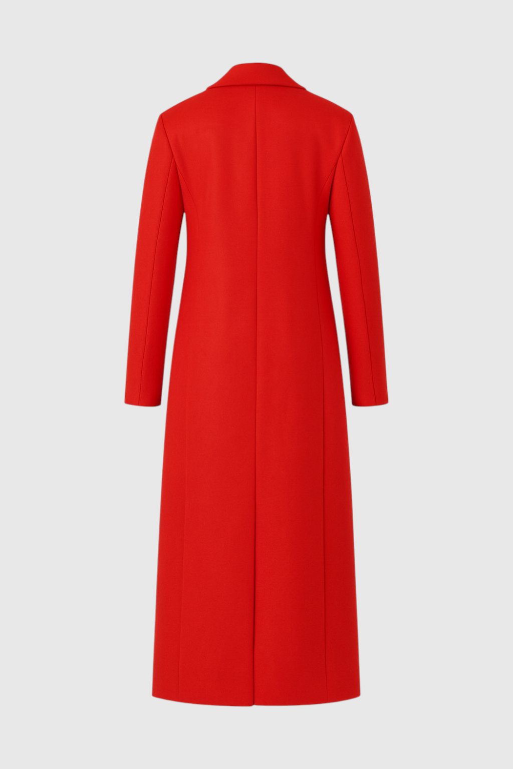 Coat : Women's Long Red Puffer Winter Coat - Warm & Stylish Outerwear in van Vanda Liamo