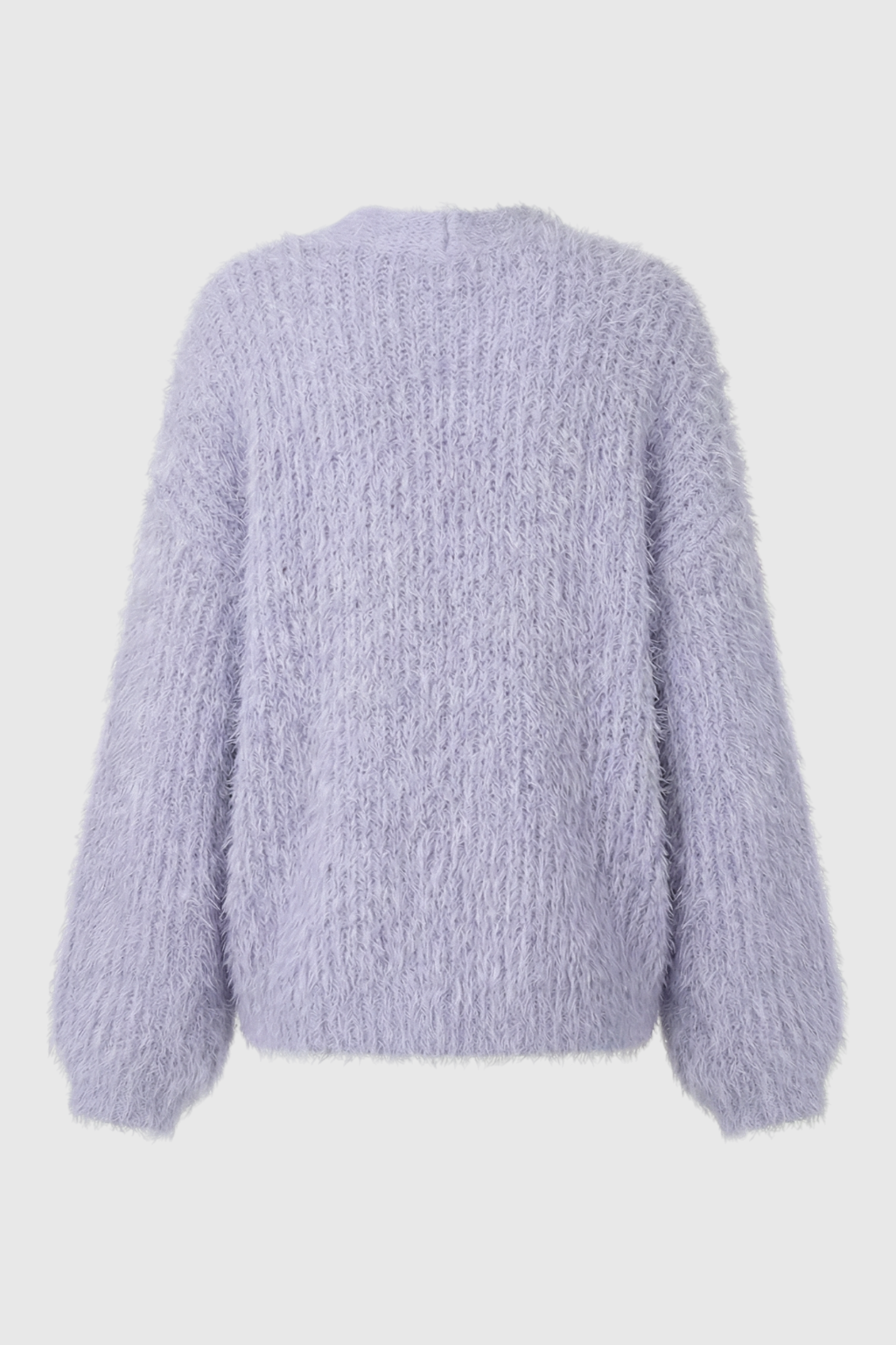 Cardigan : Women's Purple Acrylic Knit Warm Cardigan in van Vanda Liamo