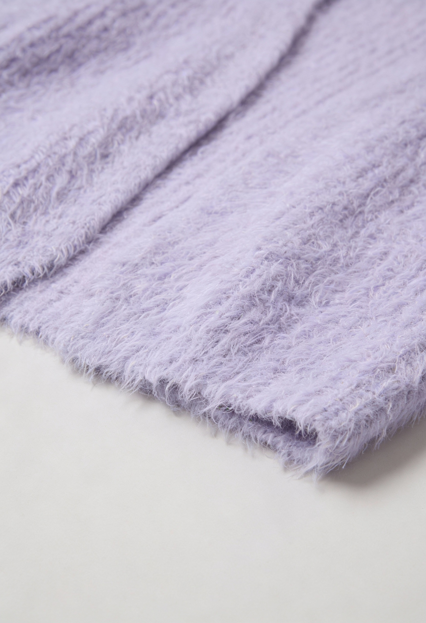 Cardigan : Women's Purple Acrylic Knit Warm Cardigan in van Vanda Liamo
