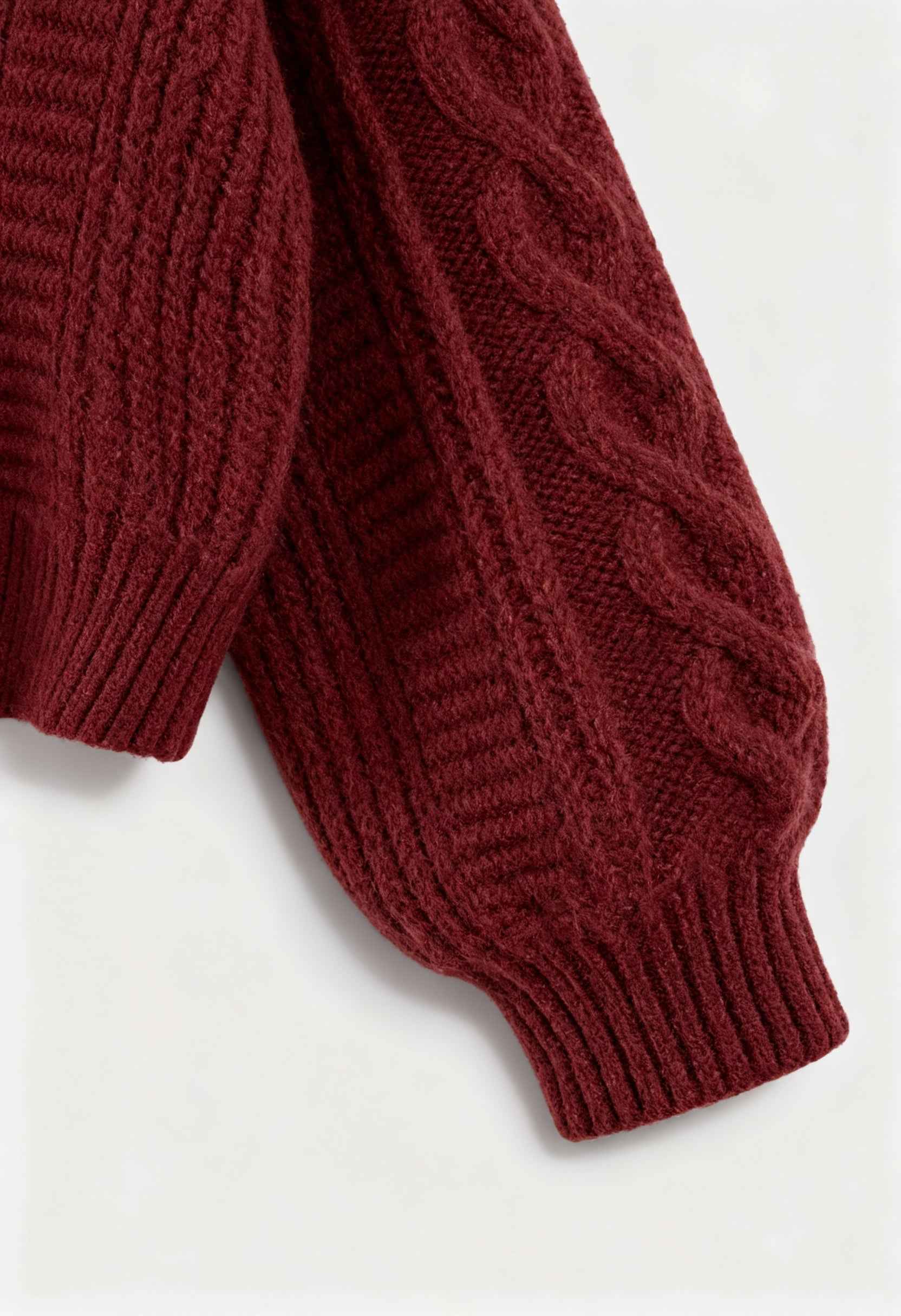 Cardigan : Women's Red V-Neck Knit Cardigan Sweater - Soft & Stylish in van Vanda Liamo