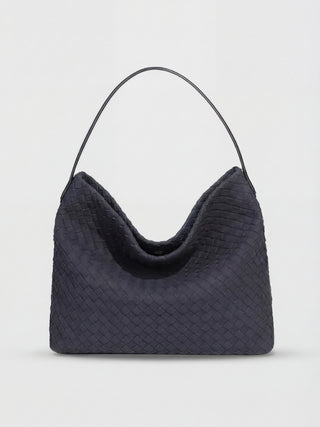 Women's Black Soft Suede-Texture Tote Bag, Roomy Design - Premium Quality, Fast Shipping