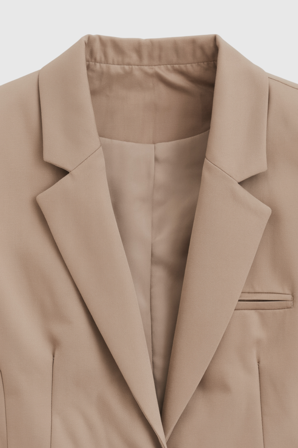 Coat : Women's Slim Fit Khaki Blazer Jacket - Lightweight & Stylish for Business Casual in van Vanda Liamo