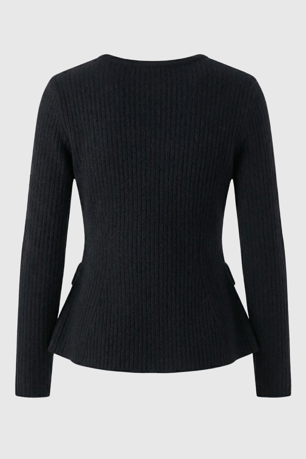Cardigan : Women's Black Knit Cardigan Sweater - Warm & Cozy Open Front Cardigan in van Vanda Liamo
