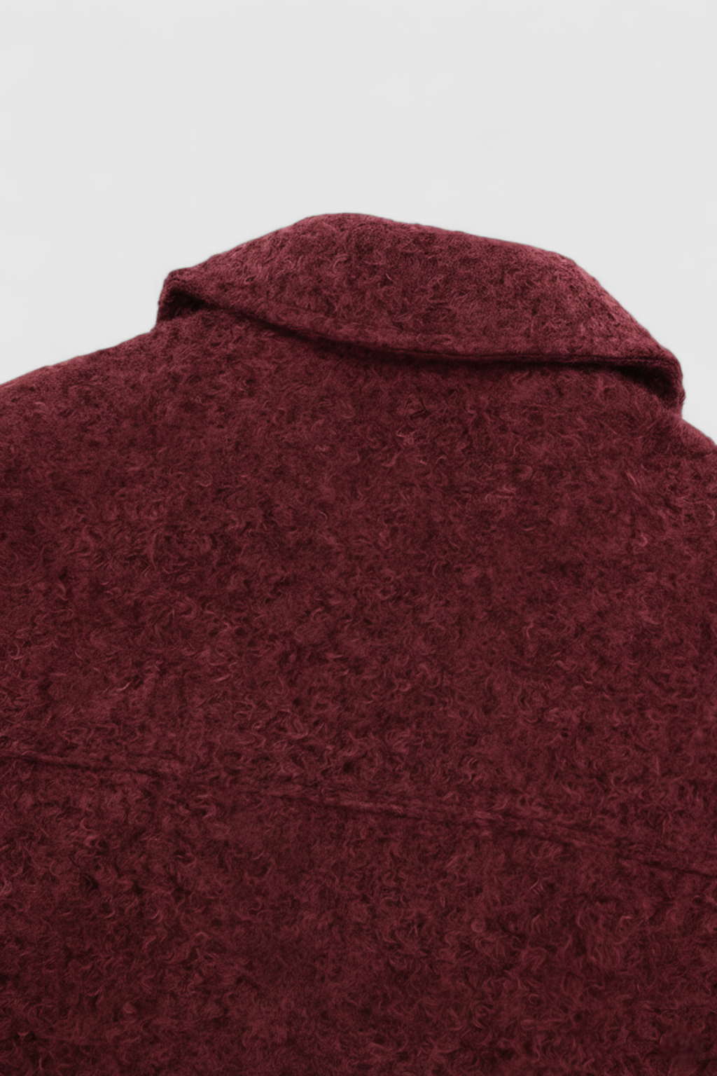Jacket : Women's Wine Red Full-Zip Fleece Jacket - Soft & Warm in van Vanda Liamo