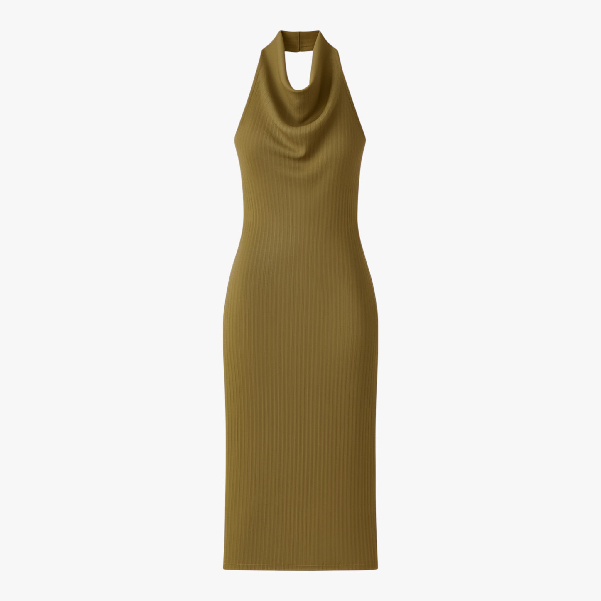 Dresses : Women's Olive Green Summer Dress in Olive Green van Vanda Liamo