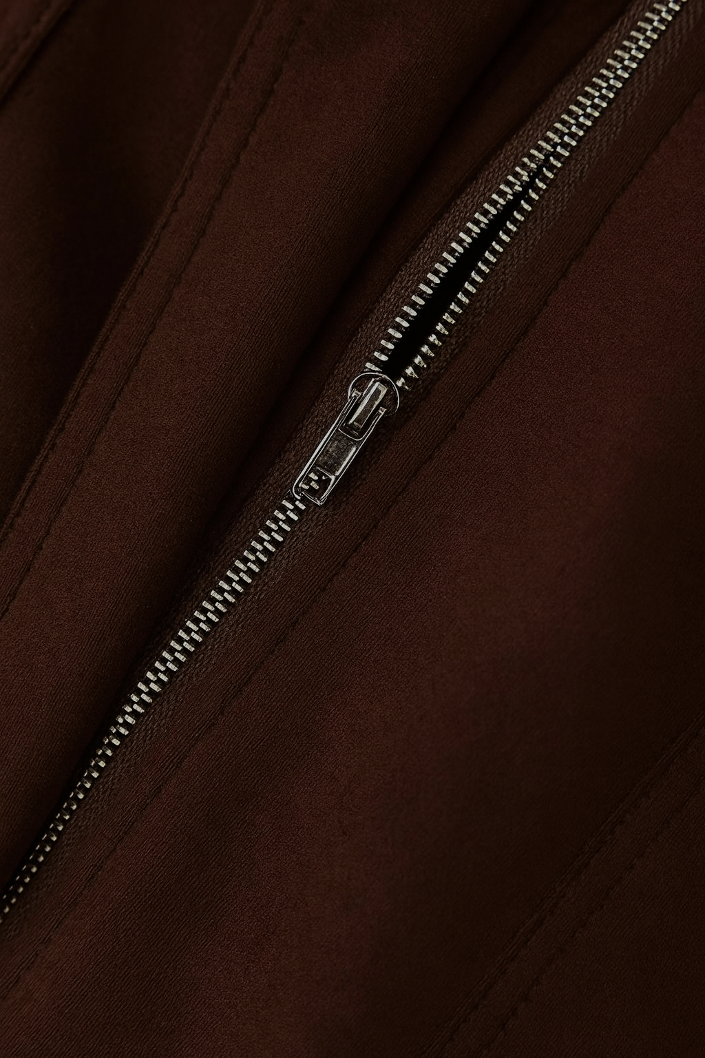 Jacket : Women's Dark Brown Faux Leather Bomber Jacket - S, M, L, XL in van Vanda Liamo
