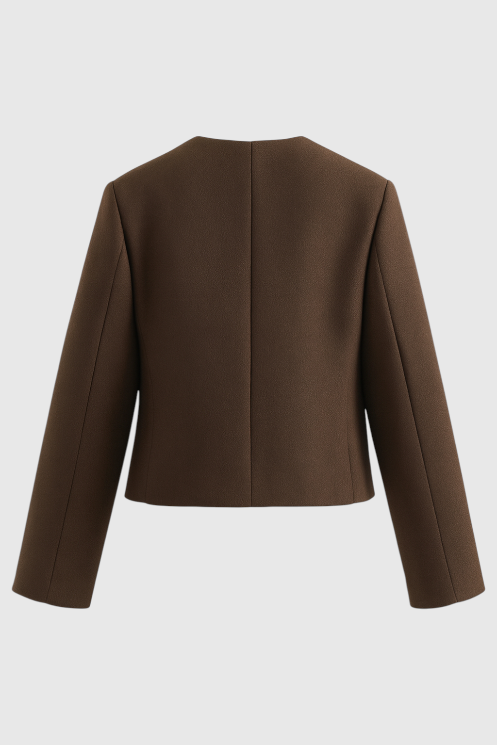 Jacket : Women's Dark Brown Winter Short Jacket in van Vanda Liamo