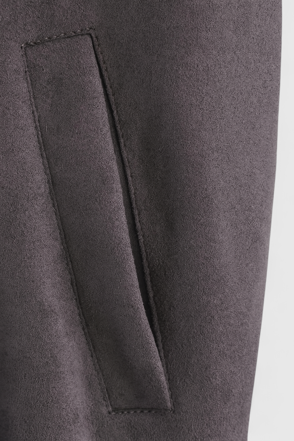 Jacket : Dark Gray Bomber Jacket with Stand Collar in van Vanda Liamo