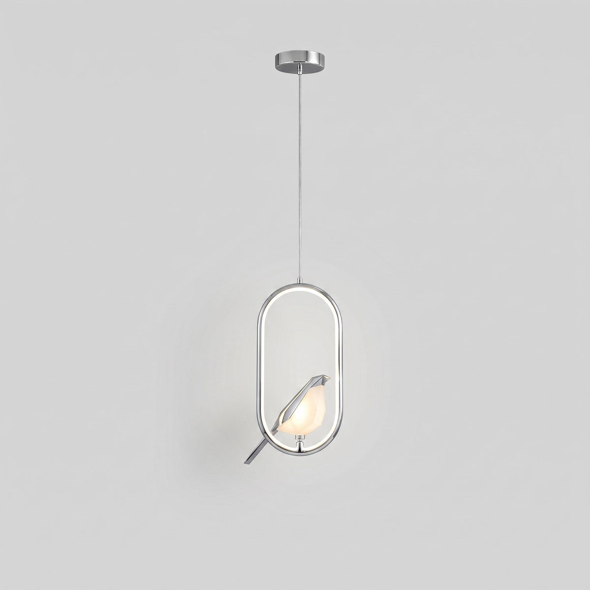 Golden Bird Pendant Lamp – LED Sculpture Ceiling Light