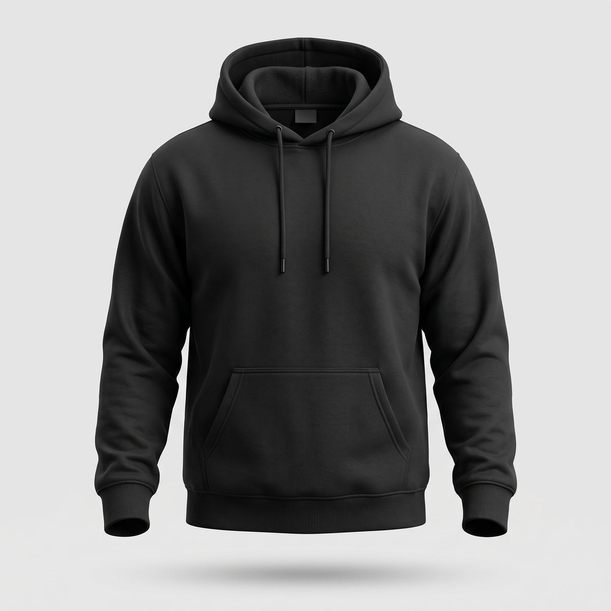 Fashion : Men's Black Casual Hoodie - Everyday Pullover Hoodie in Black van Vanda Liamo