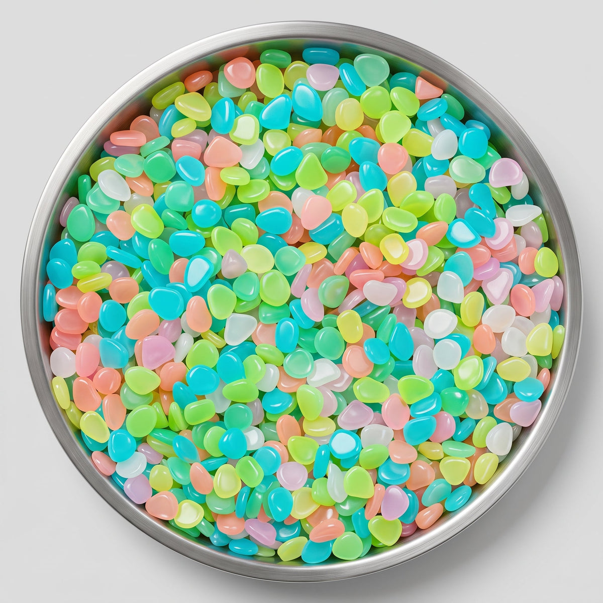 Glow-in-the-Dark Garden Stones – Solar Resin Decor Pebbles
