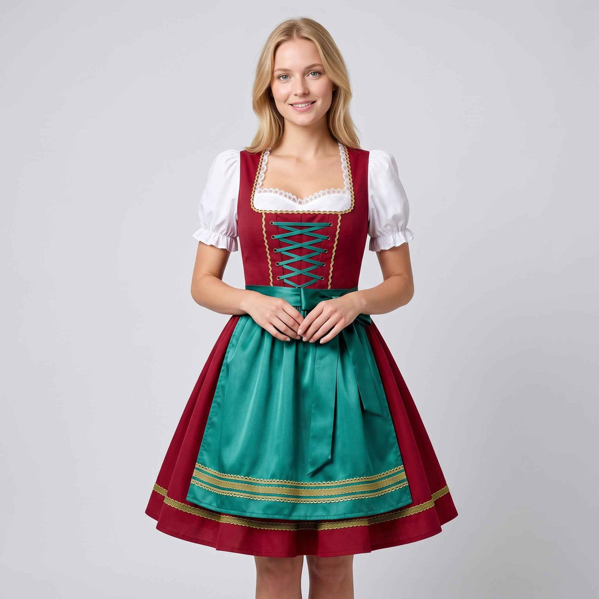 Gifts – Seasonal – Oktoberfest : Women's Bavarian Dirndl Dress - Classic Folk Style, Apron in van Pantinoshop