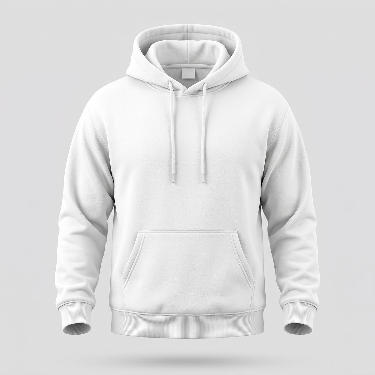 Fashion : Men's Black Casual Hoodie - Everyday Pullover Hoodie in White van Vanda Liamo