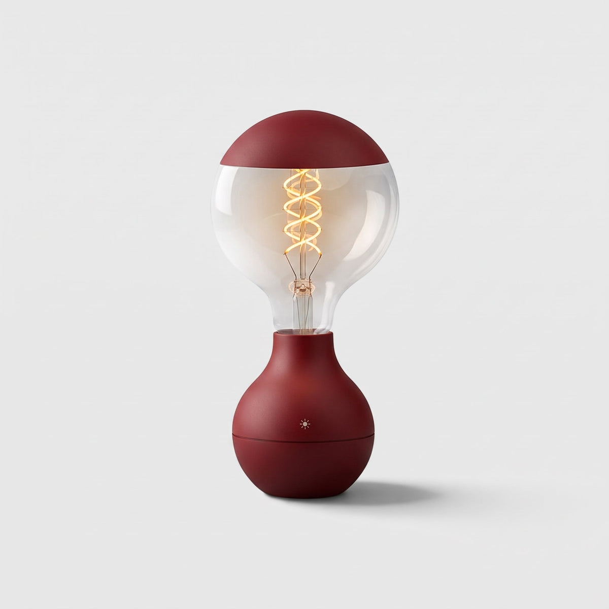 Cordless Filament Bulb Table Lamp – Rechargeable Touch-Dim Ambient Light