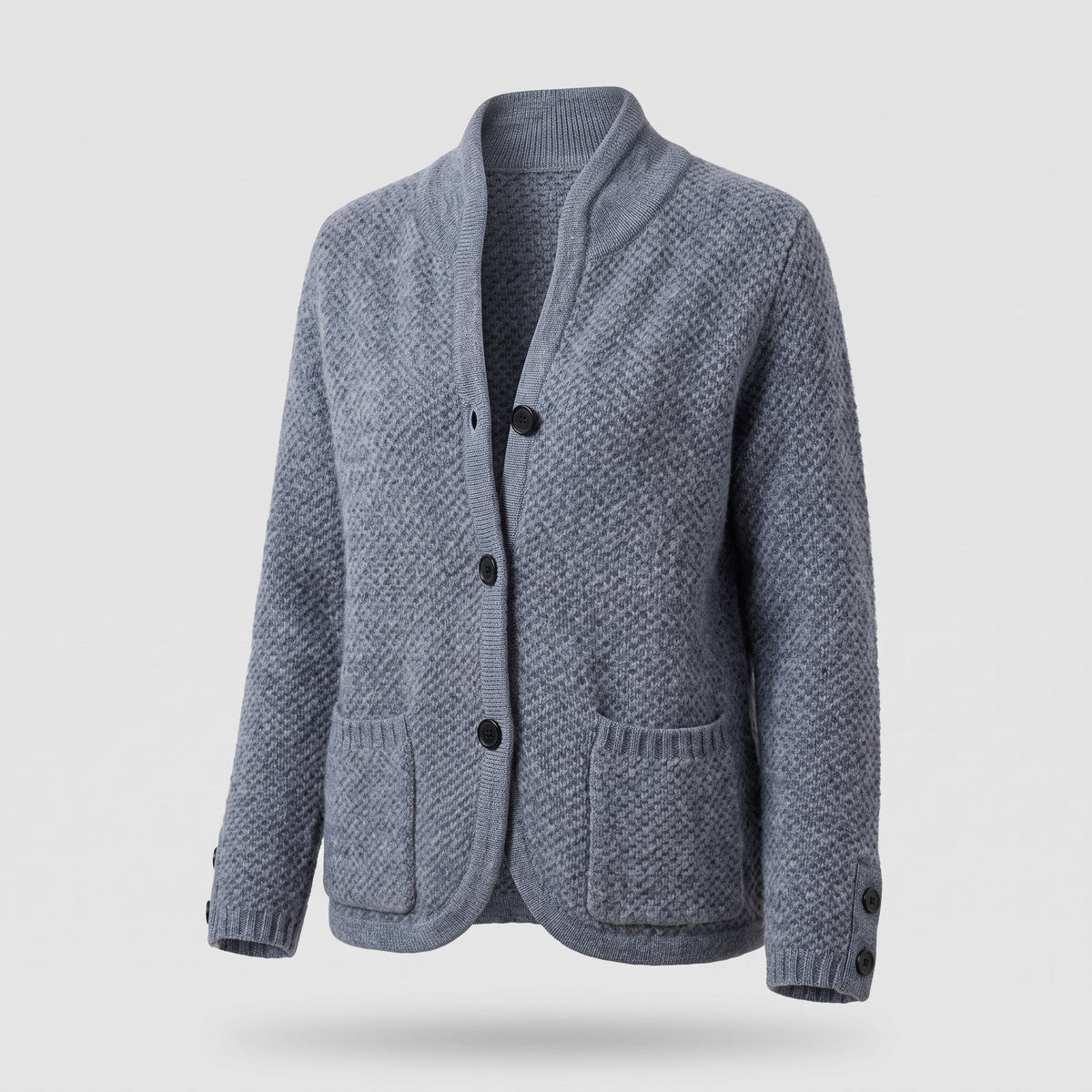 Cardigan : Women's Soft Cashmere-Style Button Cardigan in van Vandaliamo